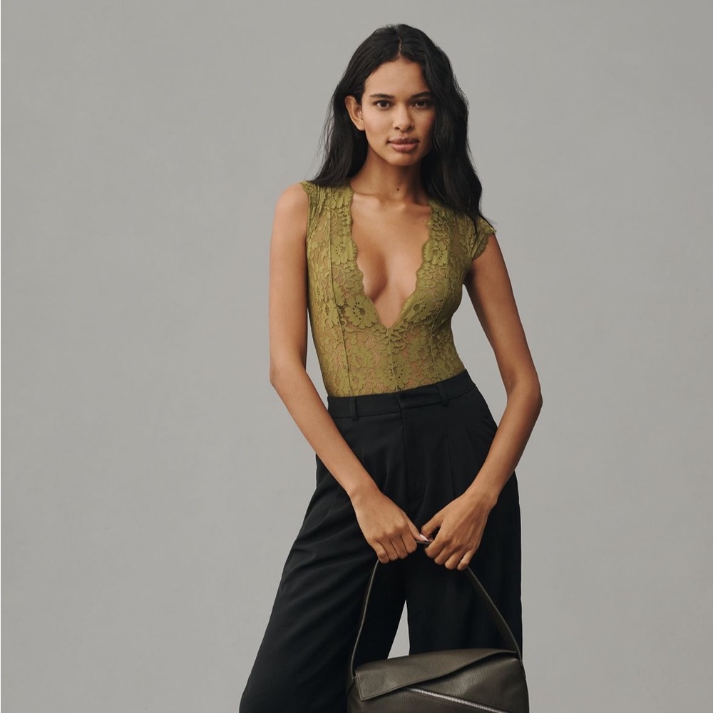 NWT Anthropologie lace bodysuit